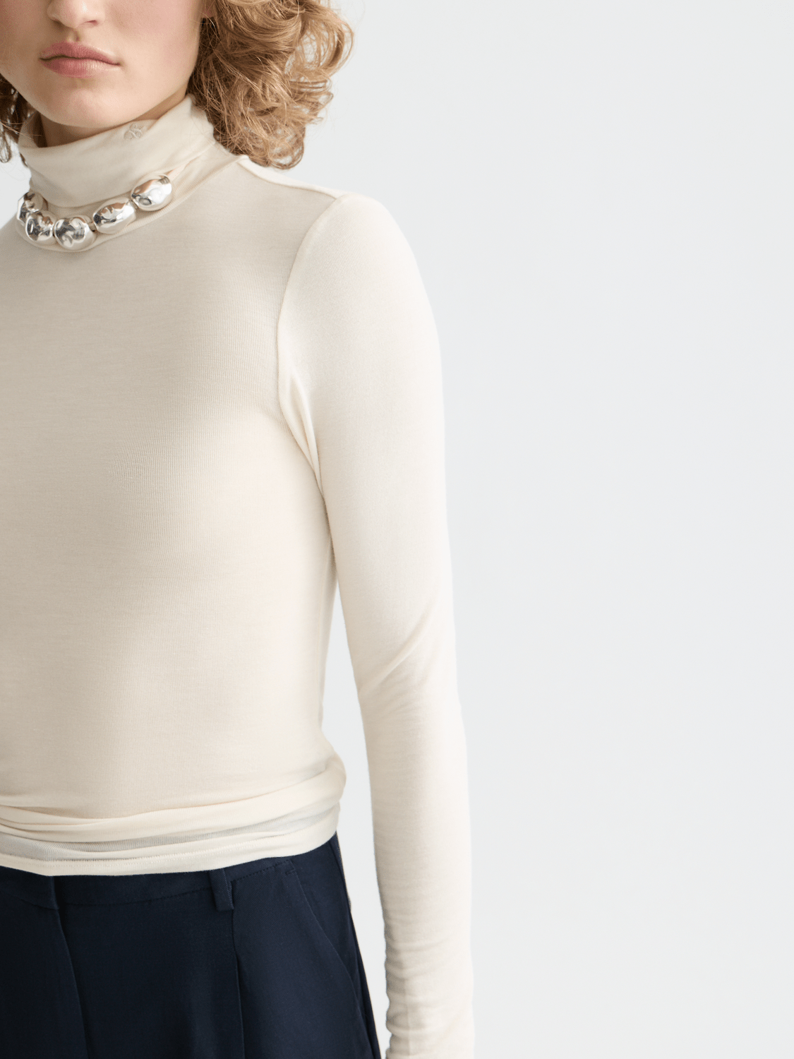 Core Roll Up Neck Long Sleeve T-Shirt - Scotch & Soda South Africa