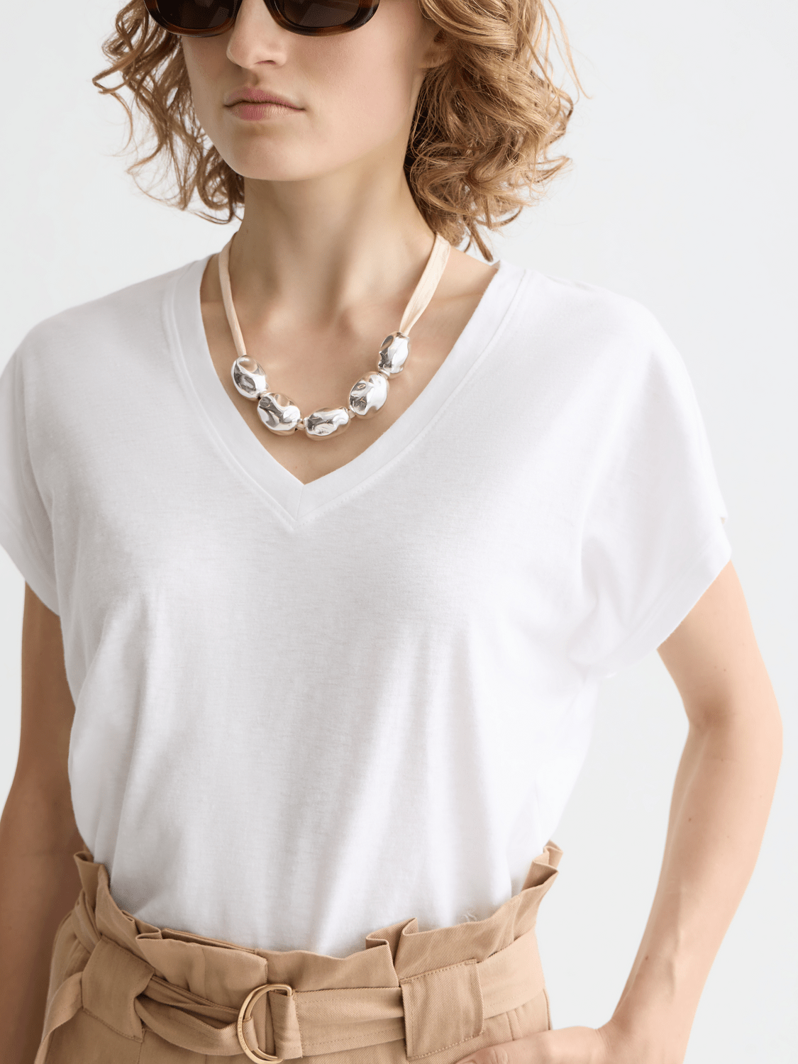 Core Slub V-Neck T-Shirt - Scotch & Soda South Africa