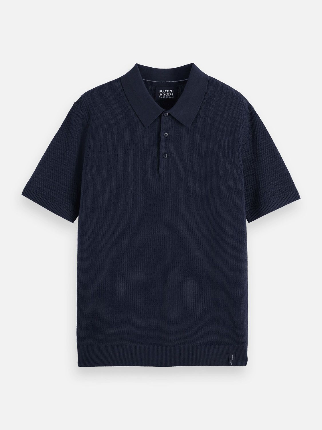 Core - Structured Knitted Regular-Fit Polo - Scotch & Soda South Africa