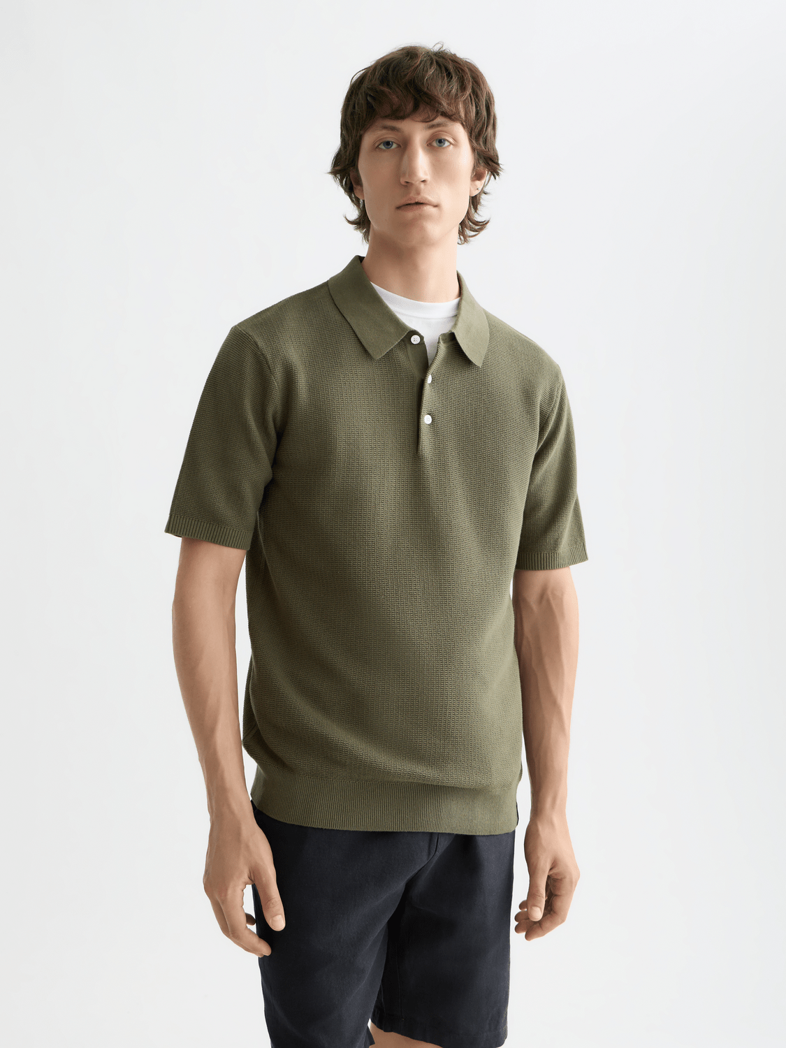 Core - Structured Knitted Regular-Fit Polo - Scotch & Soda South Africa