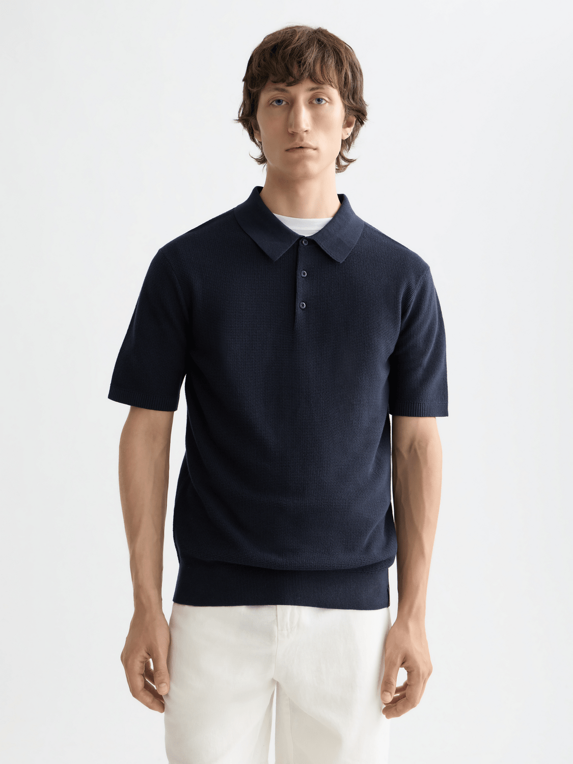Core - Structured Knitted Regular-Fit Polo - Scotch & Soda South Africa