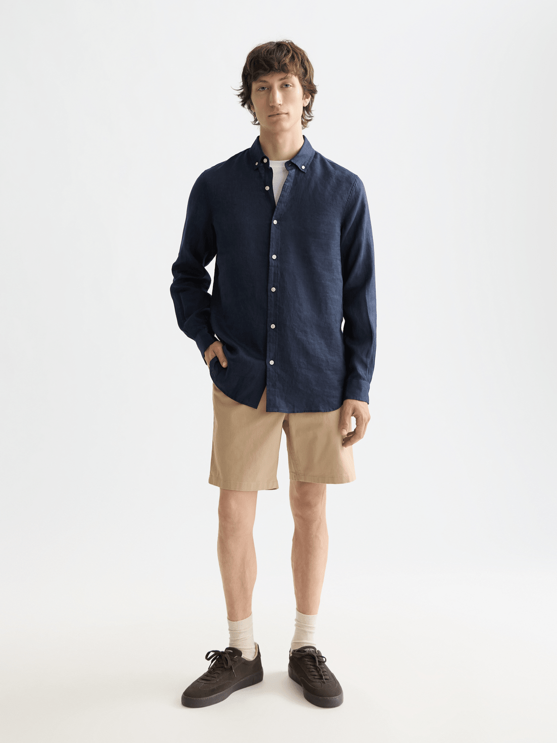 Core Stuart Cotton-Blend Twill Regular-Fit Short - Scotch & Soda South Africa