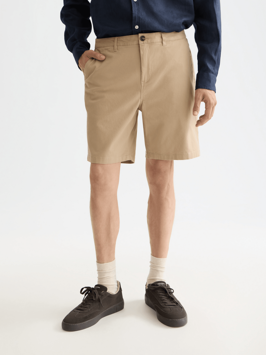 Core Stuart Cotton-Blend Twill Regular-Fit Short - Scotch & Soda South Africa