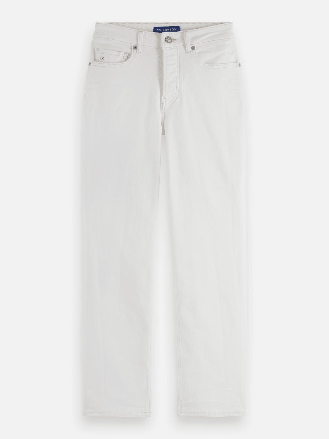 Core The Sky Straight Jeans — Cool White - Scotch & Soda South Africa