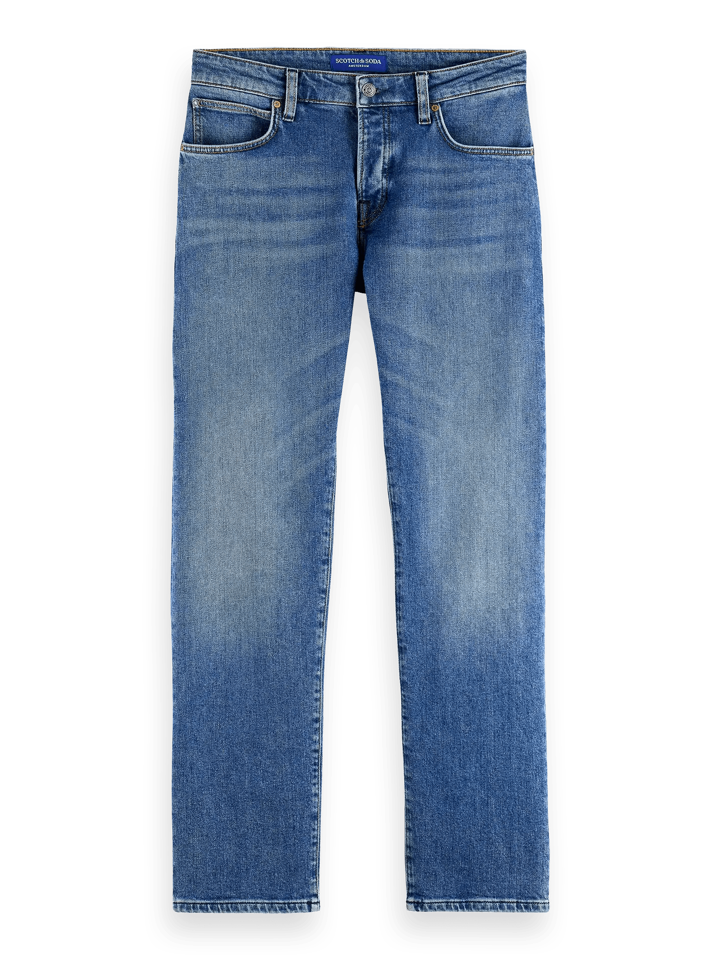 Core The Zee Straight Fit Jeans - Blue Moves - Scotch & Soda South Africa