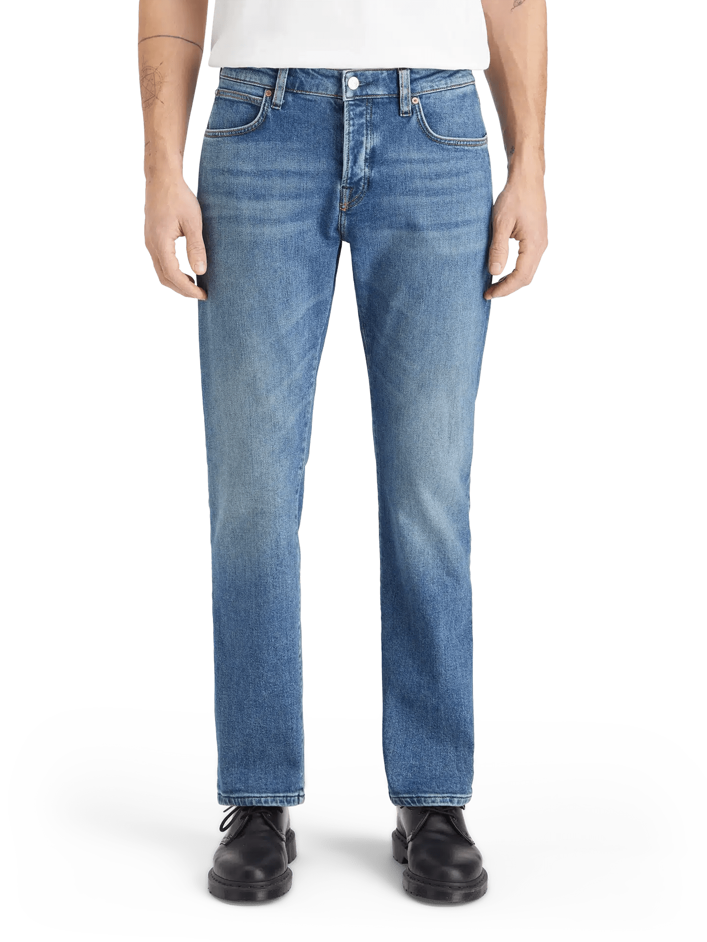 Core The Zee Straight Fit Jeans - Blue Moves - Scotch & Soda South Africa