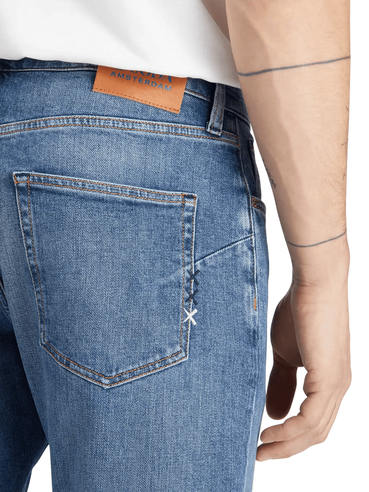 Core The Zee Straight Fit Jeans - Blue Moves - Scotch & Soda South Africa