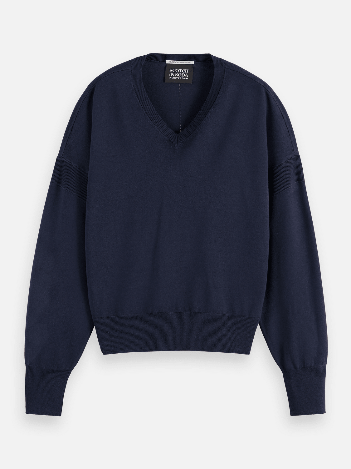 Core V-Neck Relaxed Pullover - Scotch & Soda South Africa