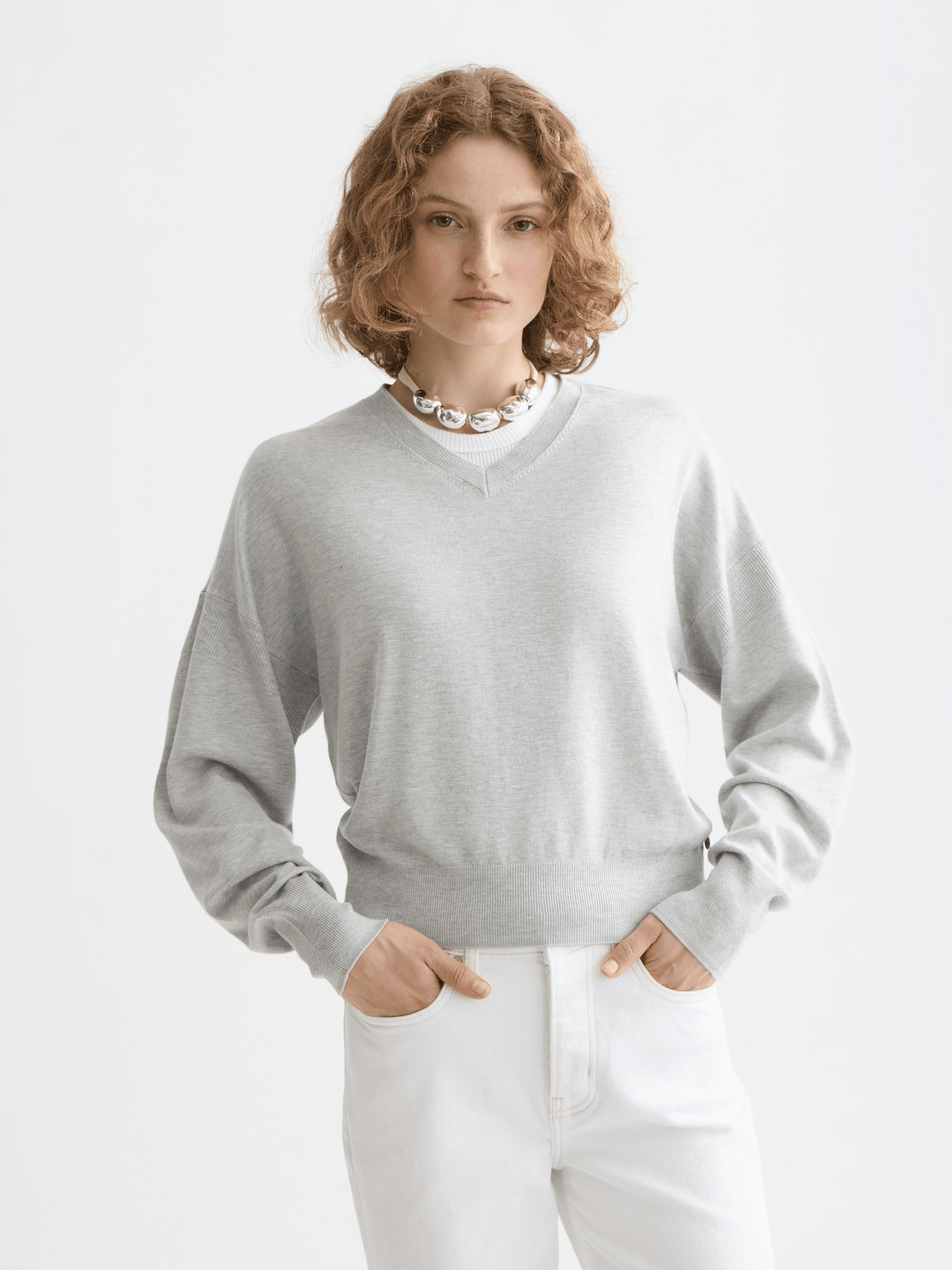 Core V-Neck Relaxed Pullover - Scotch & Soda South Africa