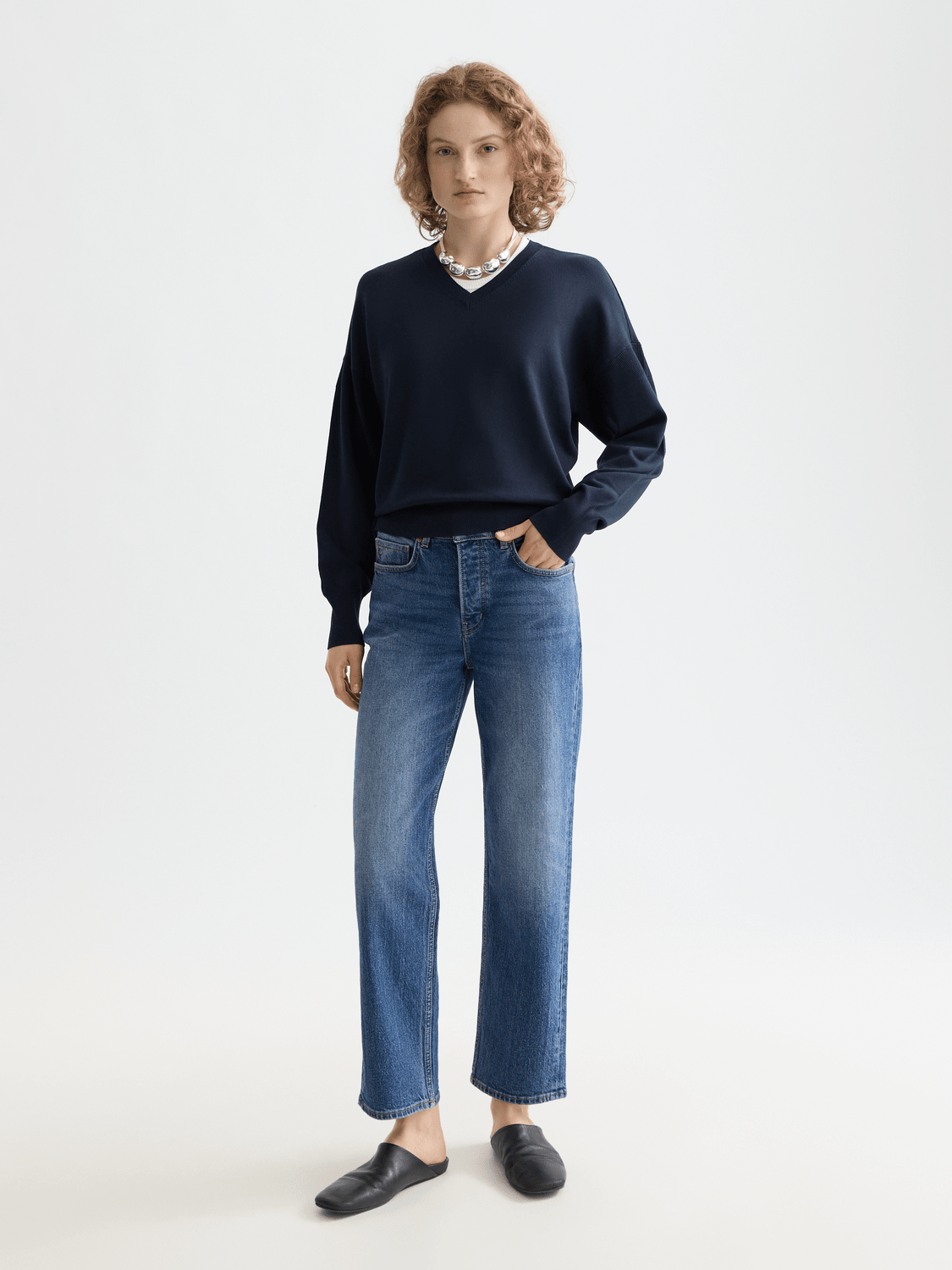 Core V-Neck Relaxed Pullover - Scotch & Soda South Africa