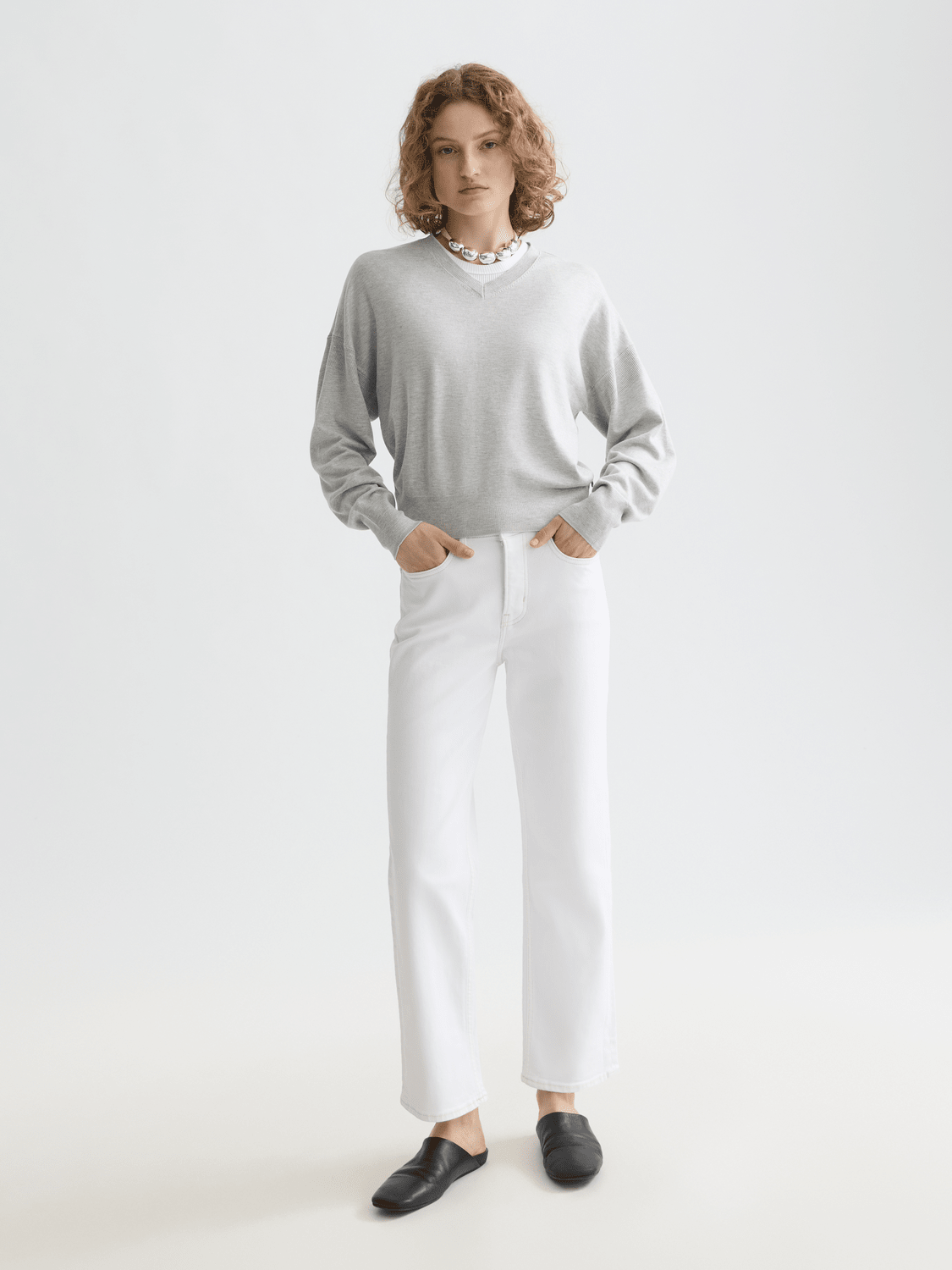 Core V-Neck Relaxed Pullover - Scotch & Soda South Africa
