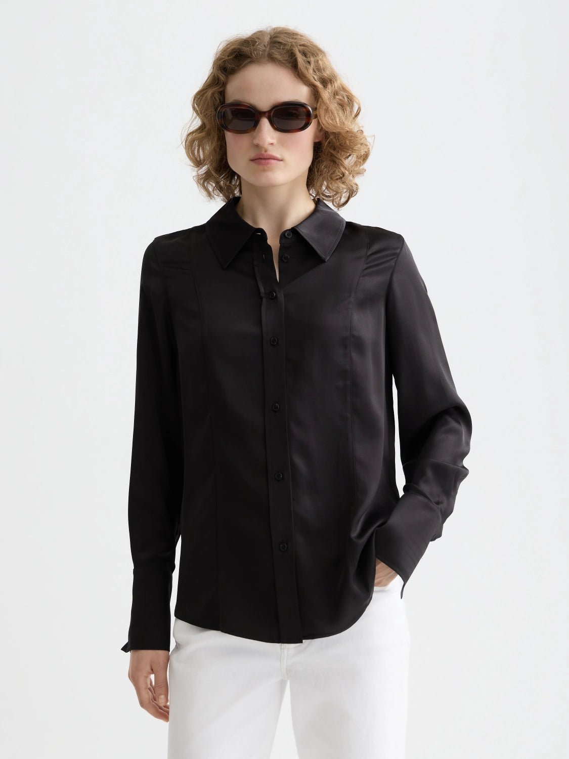 Core Viscose Satin Shirt - Scotch & Soda South Africa