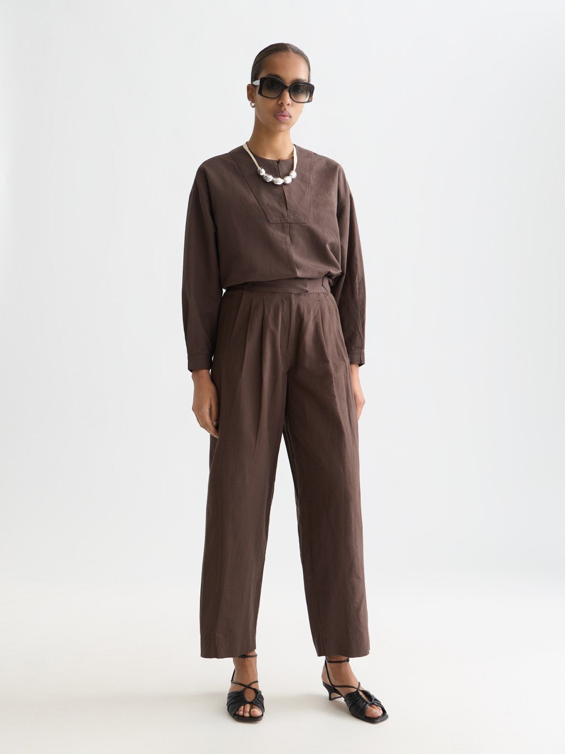 Cotton Linen Bib Shirt - Scotch & Soda South Africa