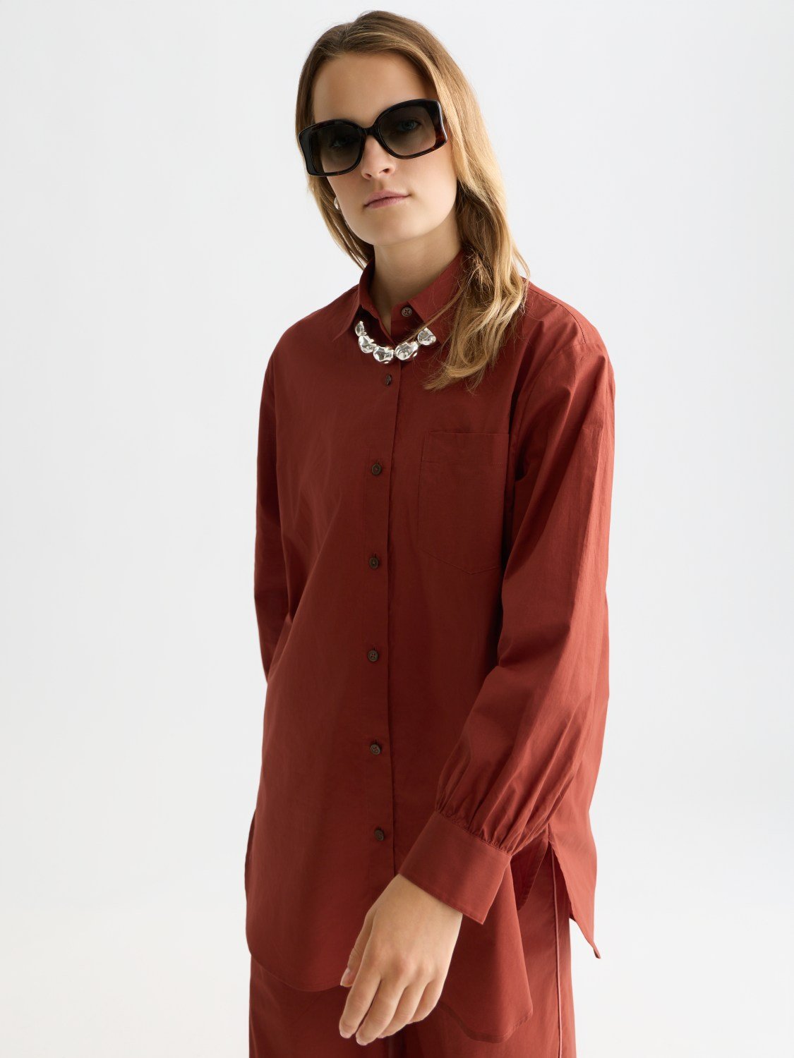 Cotton Voile Oversized Shirt - Scotch & Soda South Africa