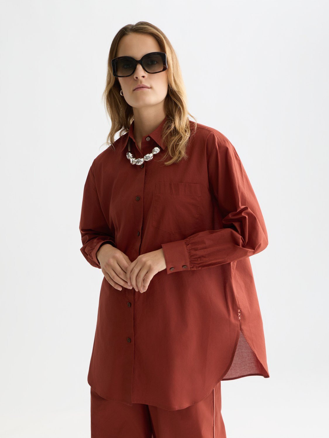 Cotton Voile Oversized Shirt - Scotch & Soda South Africa