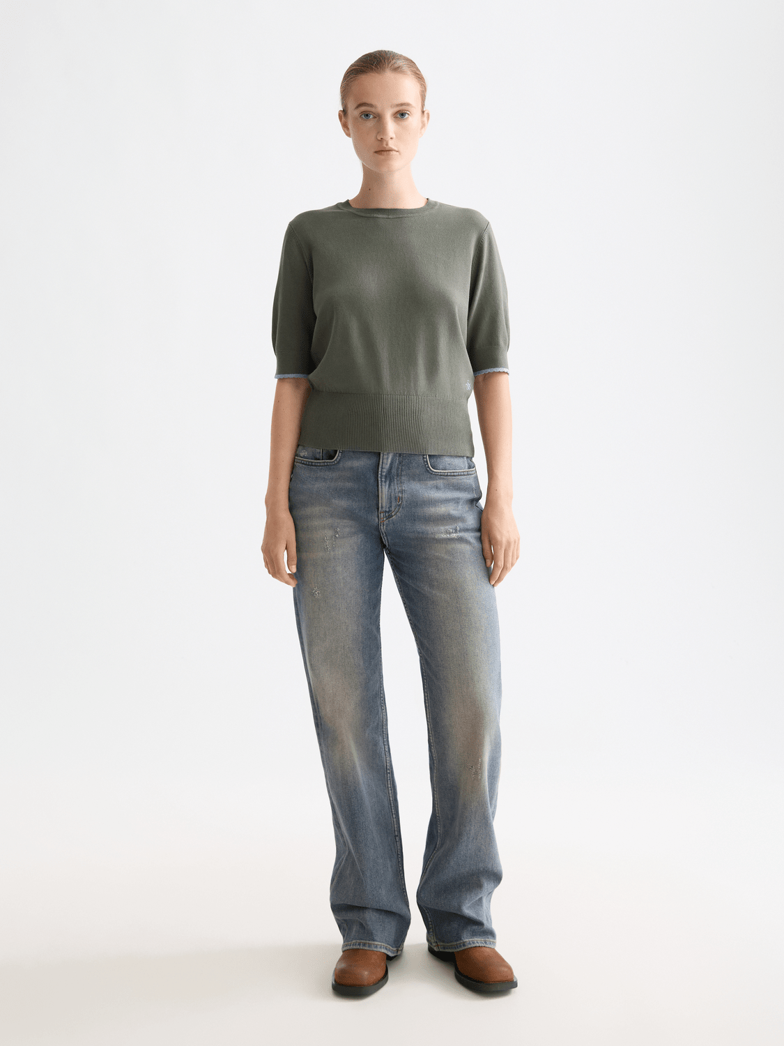Crew Neck Short Sleeve Pullover - Scotch & Soda South Africa
