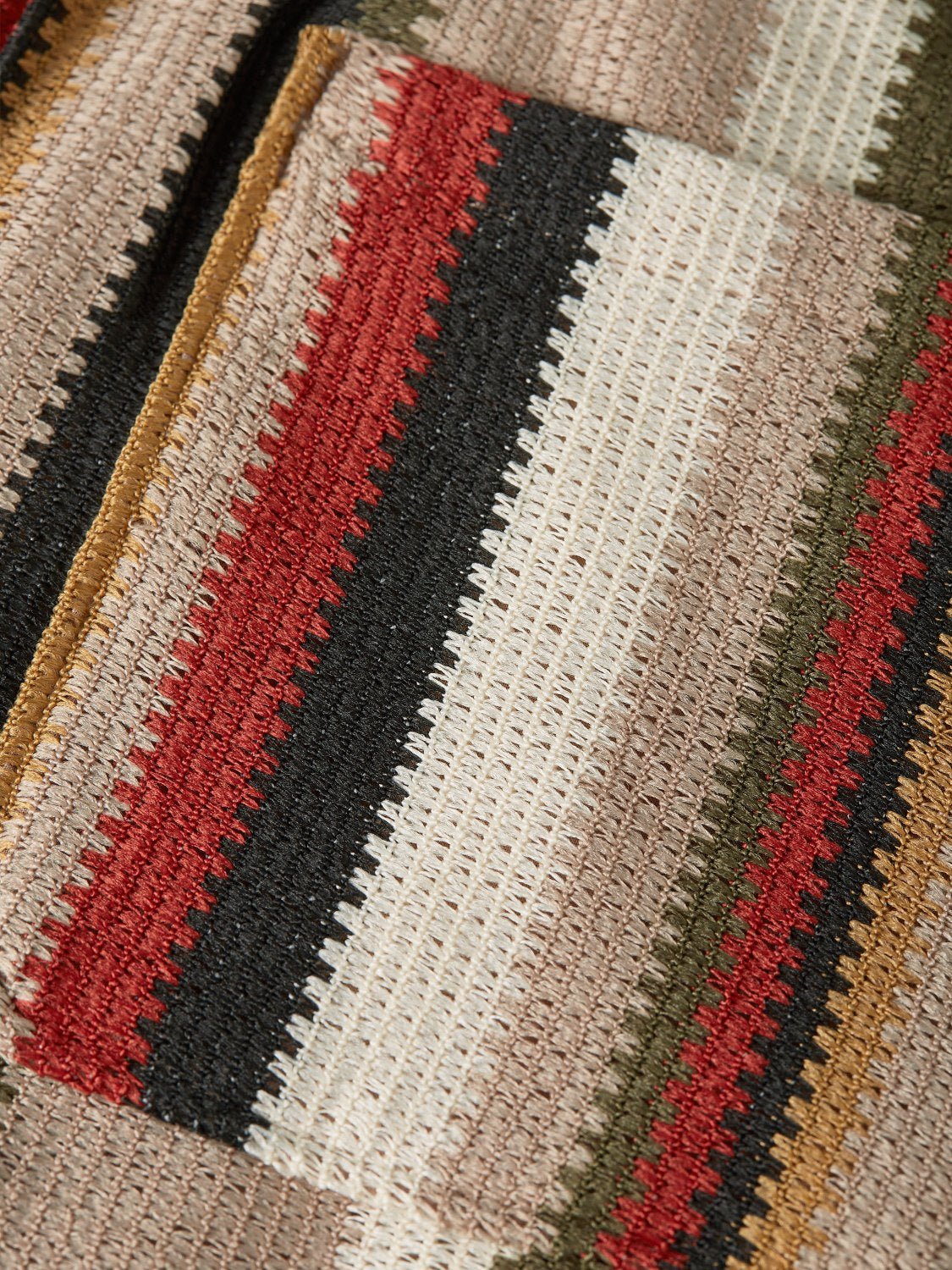 Crochet Multicolor Stripe Relaxedfit Bermuda Shorts - Scotch & Soda South Africa