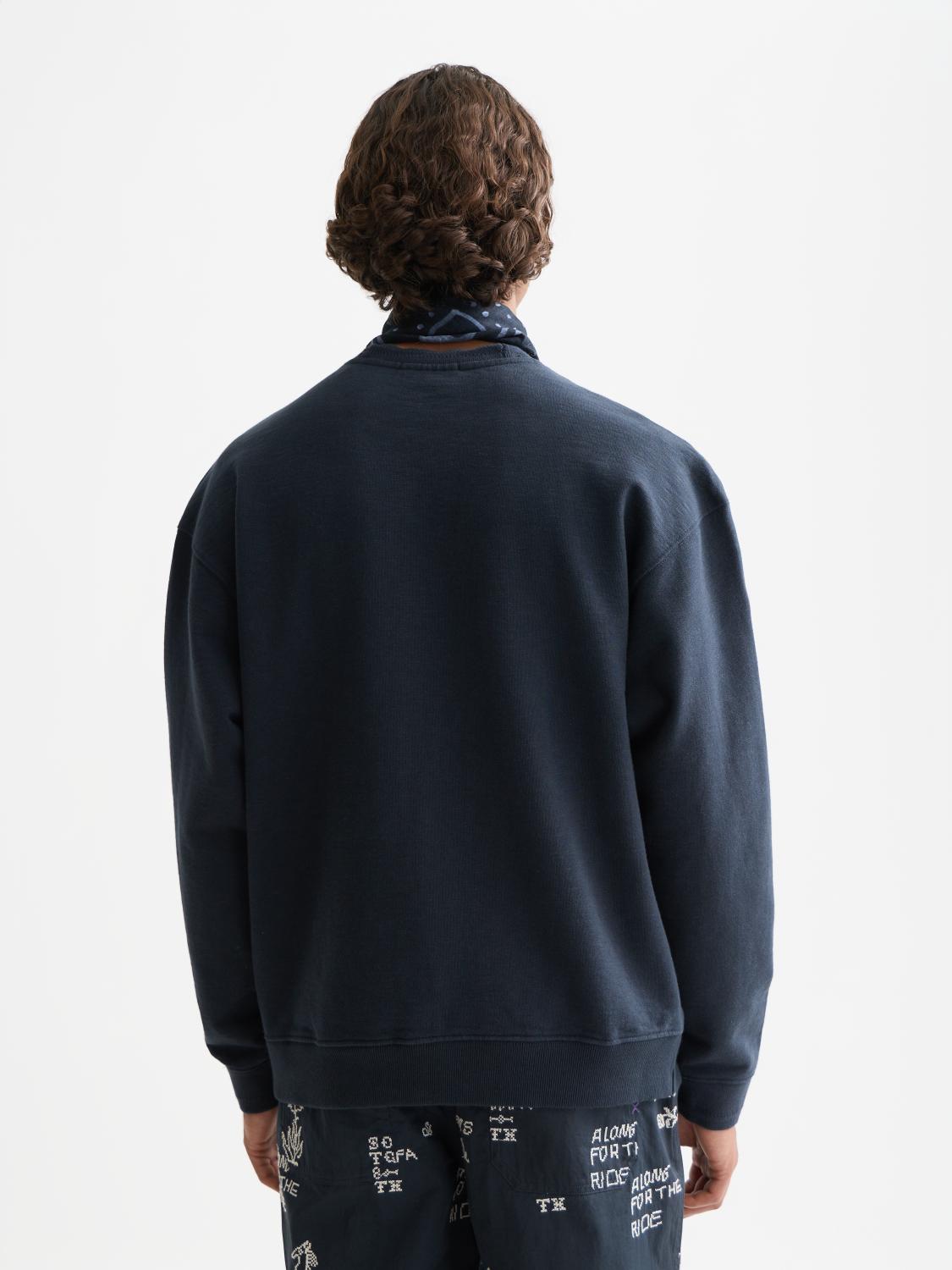 Cross Stitch Artwork Relaxed-Fit Sweatshirt - Scotch & Soda South Africa