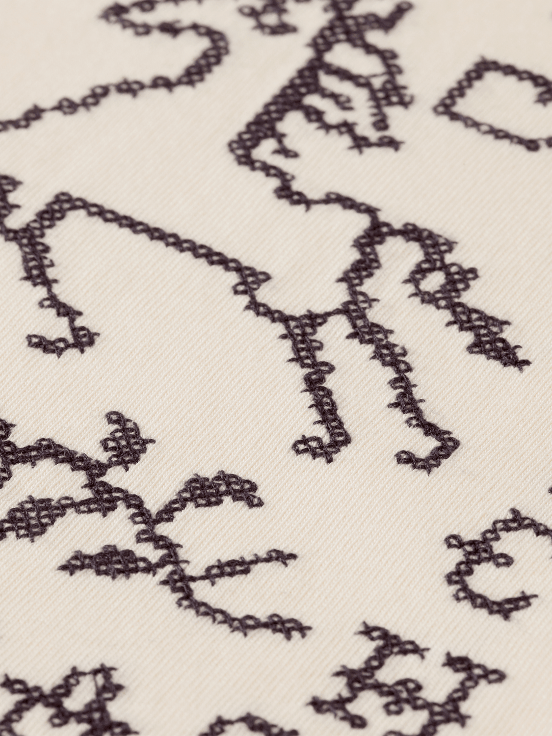 Cross-Stitched Front Artwork Loose-Fit T-Shirt - Scotch & Soda South Africa