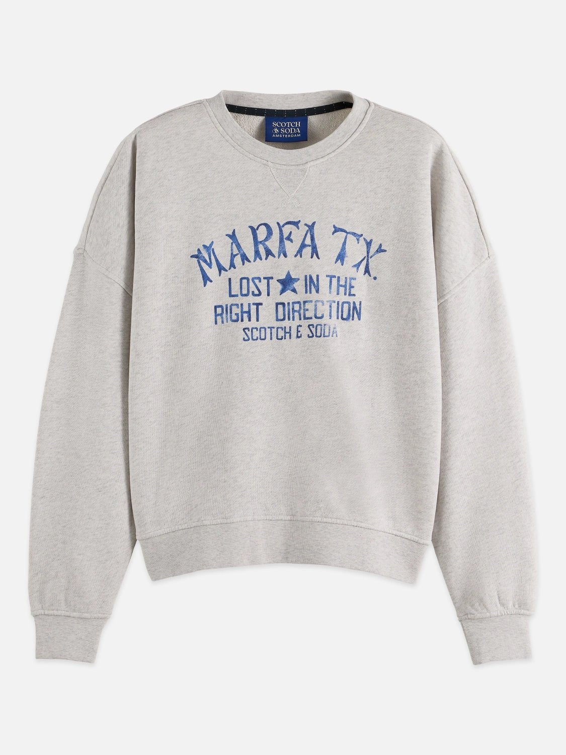 Denim Graphic Oversized Fit Sweatshirt - Scotch & Soda South Africa