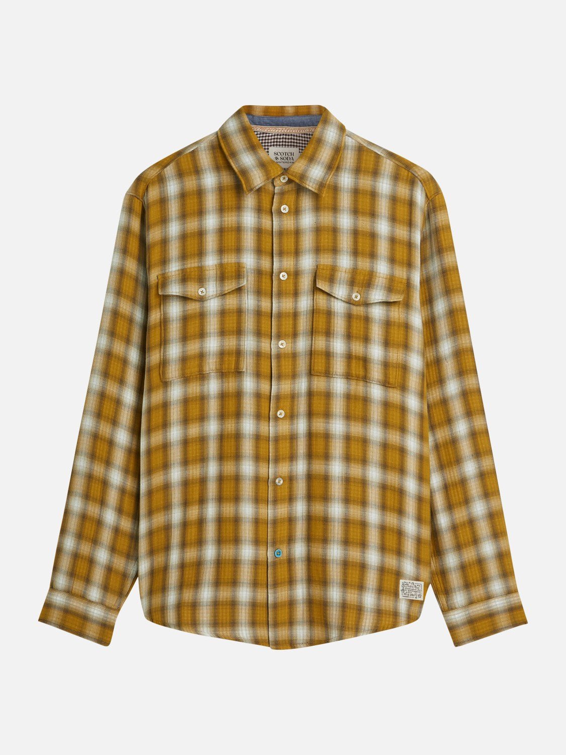 Double Cloth Check Relaxedfit Shirt - Scotch & Soda South Africa
