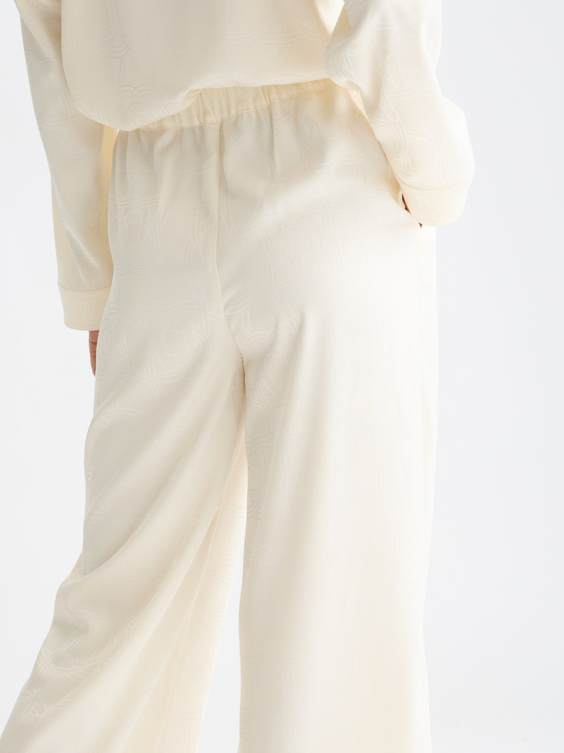 Eleni - Jaquard High Rise Wide Leg Pyjama Pants - Scotch & Soda South Africa