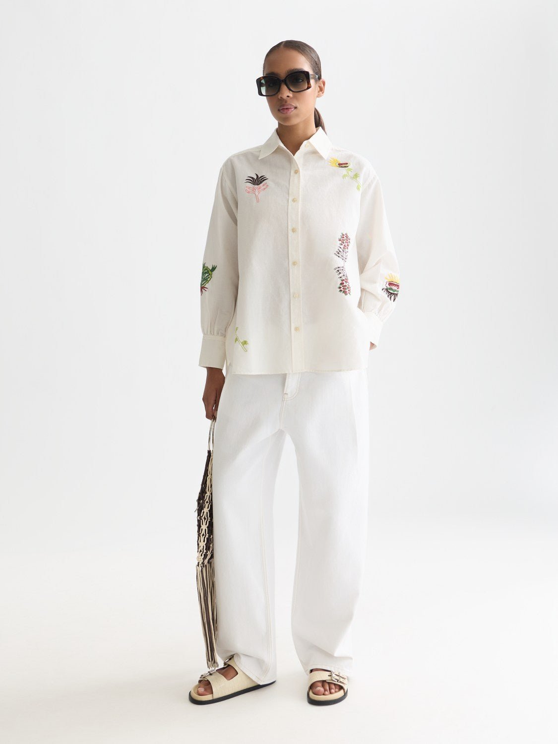 Embroidered Girlfriend Shirt - Scotch & Soda South Africa