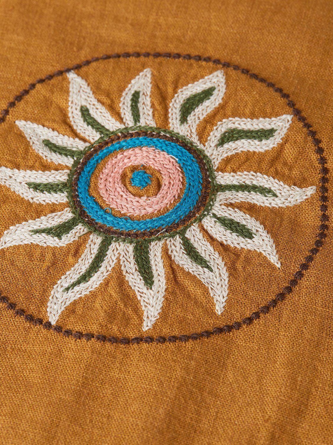 Embroidered Linen Relaxedfit Shortsleeved Shirt - Scotch & Soda South Africa