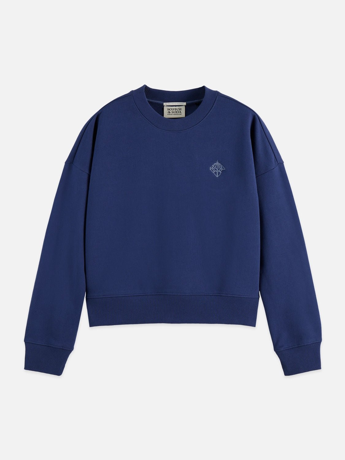 Embroidered Logo Relaxed Fit Sweatshirt - Scotch & Soda South Africa