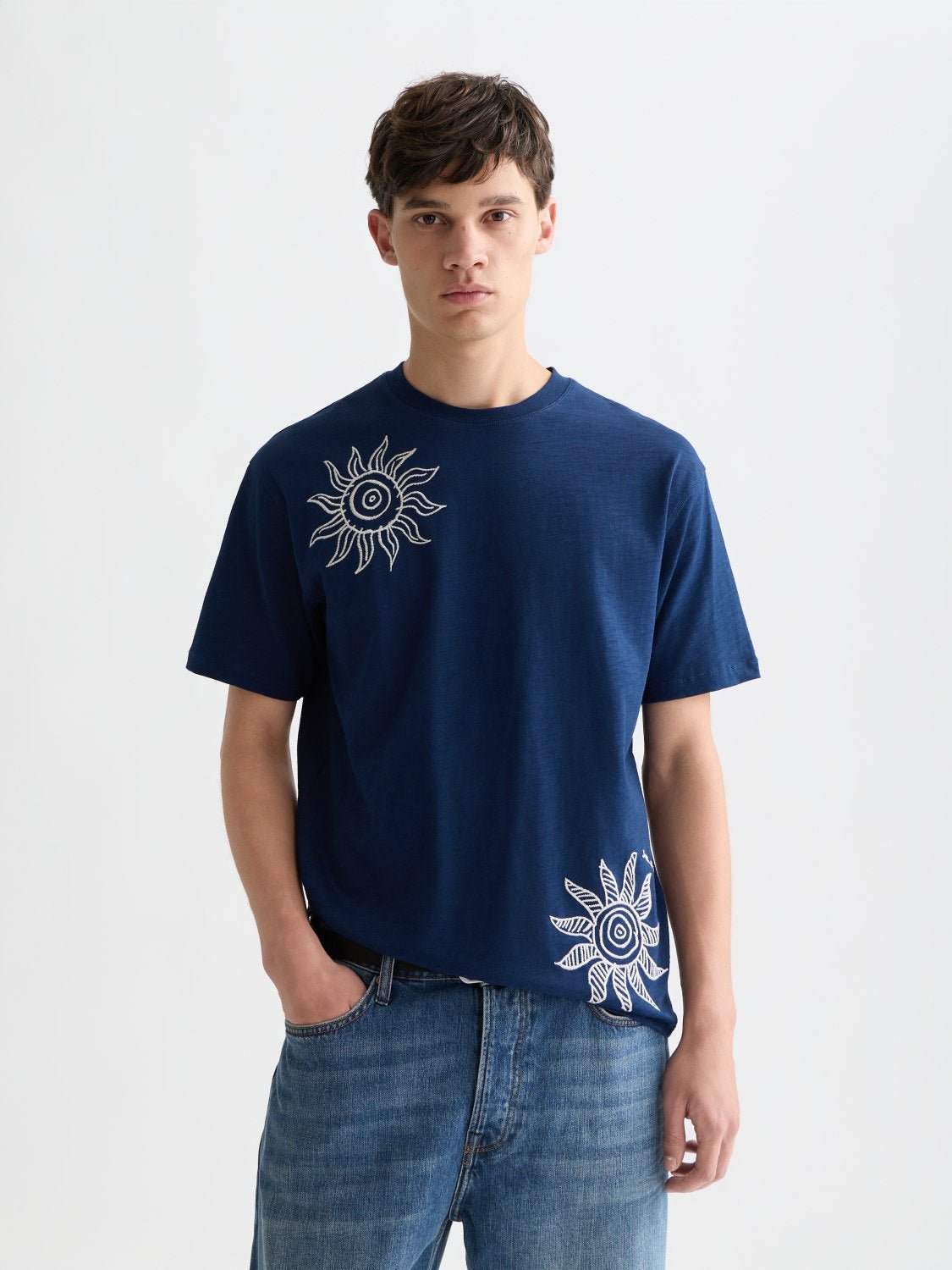 Embroidered Multi Artwork Relaxedfit Tshirt - Scotch & Soda South Africa