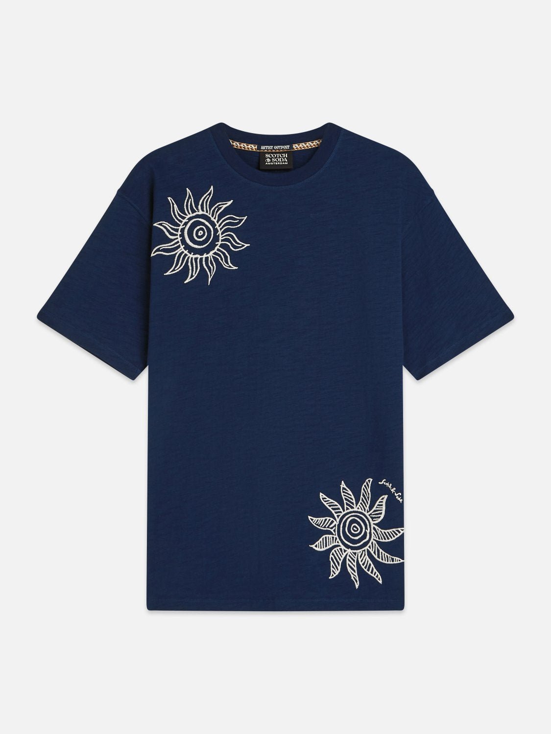 Embroidered Multi Artwork Relaxedfit Tshirt - Scotch & Soda South Africa
