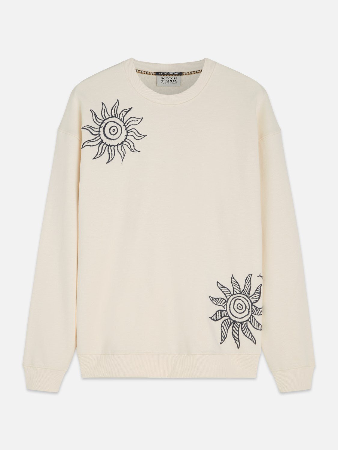 Embroidered Relaxedfit Sweatshirt - Scotch & Soda South Africa