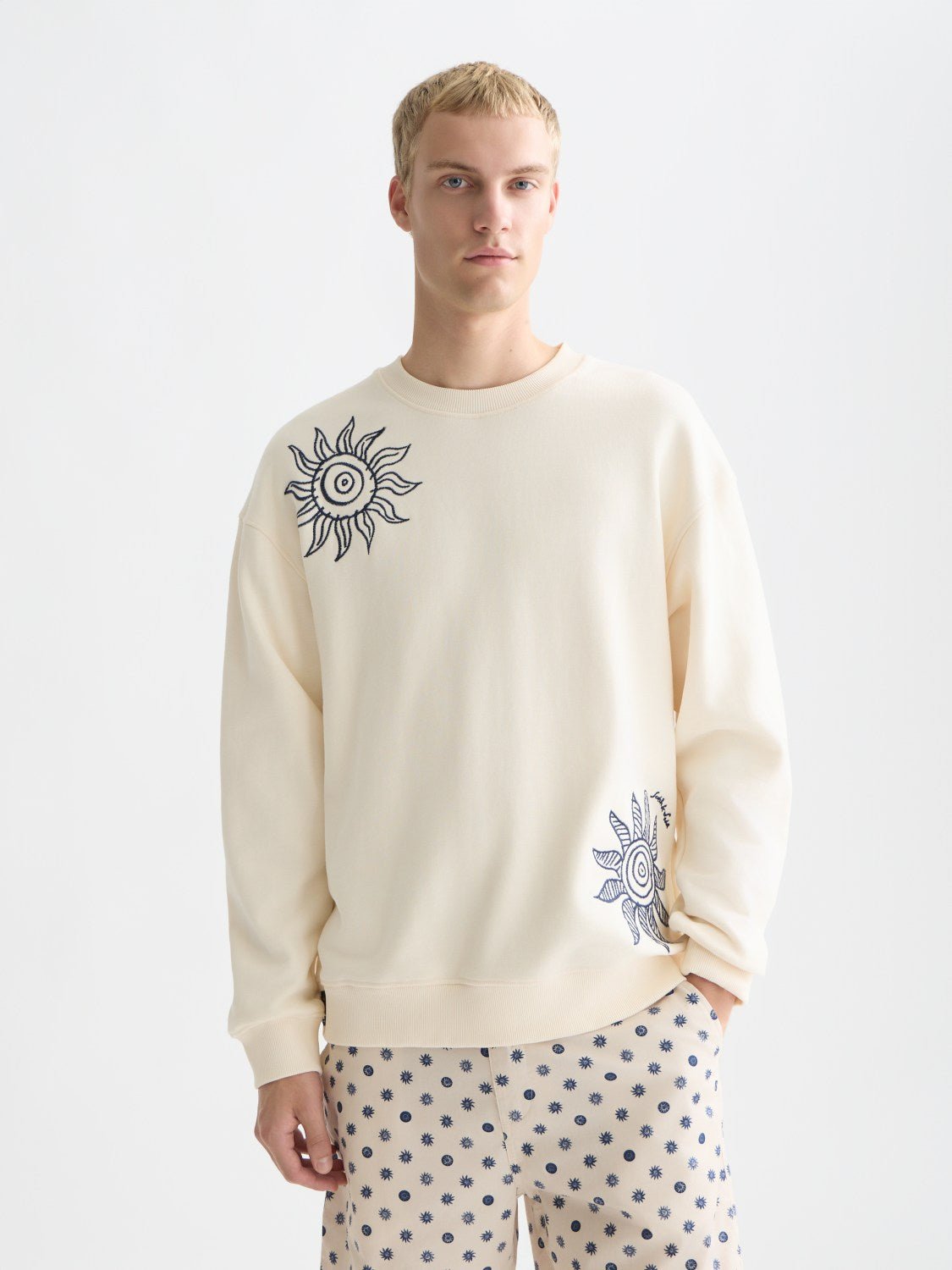 Embroidered Relaxedfit Sweatshirt - Scotch & Soda South Africa