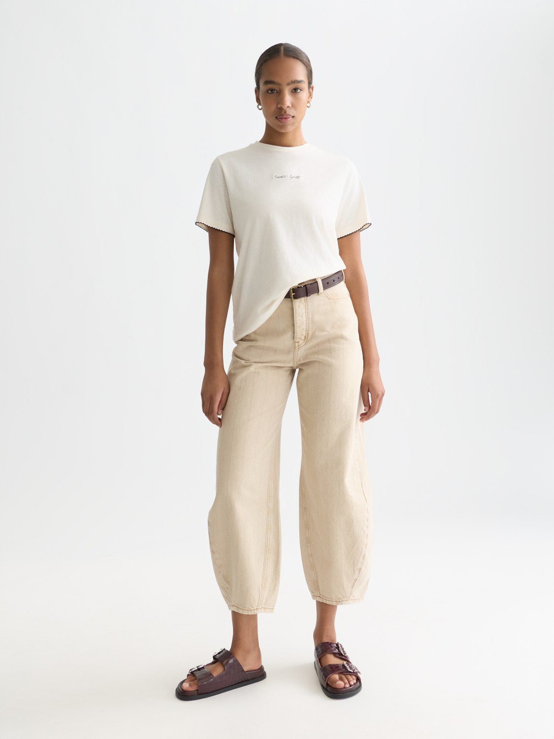 Embroidered Slub Regular-Fit T-Shirt - Scotch & Soda South Africa