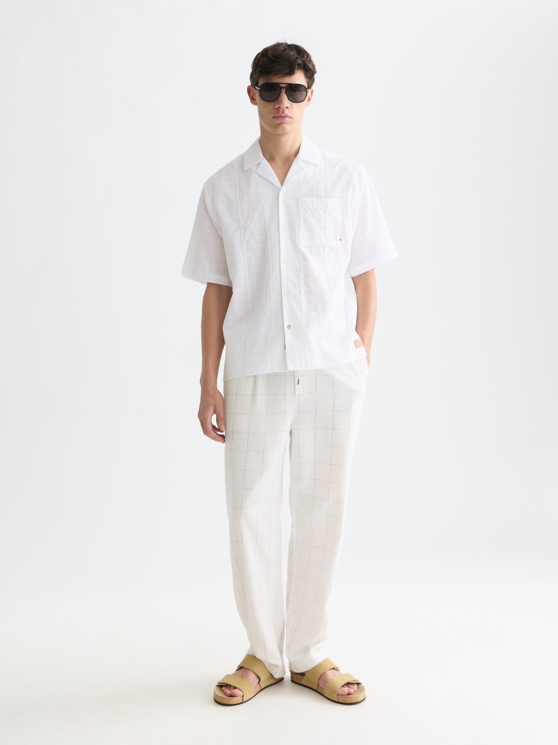 Embroidered Structured Relaxedfit Shortsleeved Shirt - Scotch & Soda South Africa