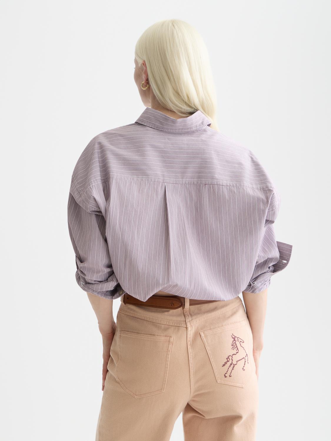 Embroidery Girlfriend Shirt - Scotch & Soda South Africa