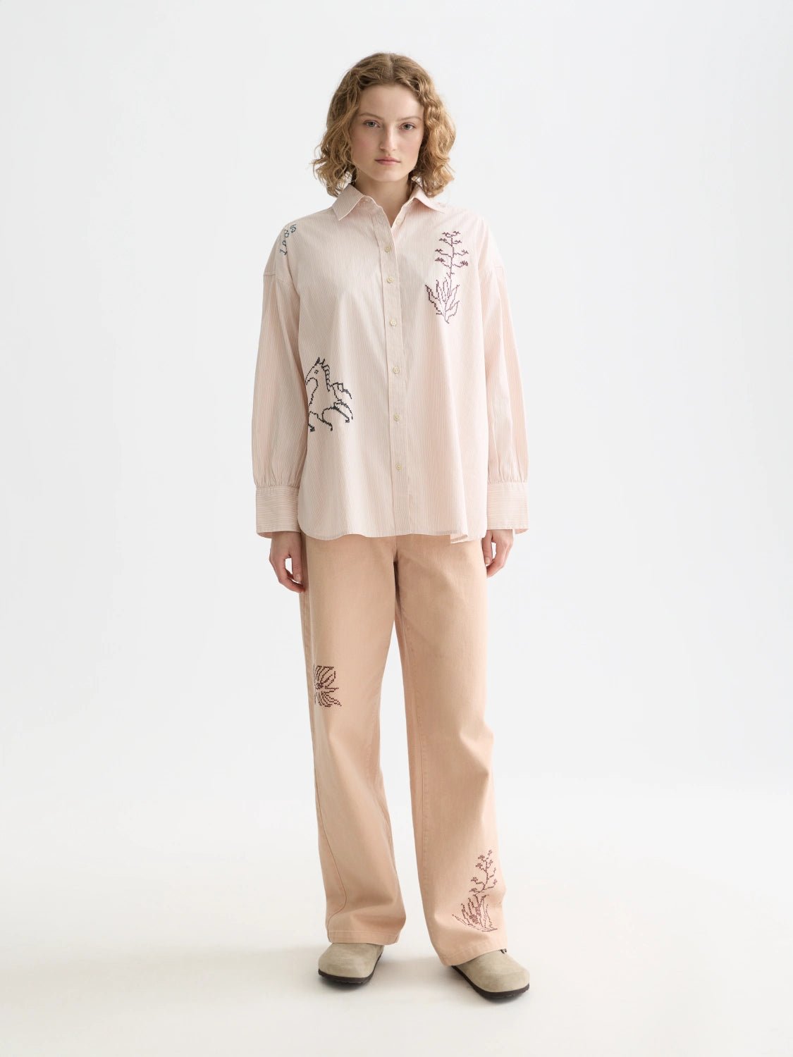 Embroidery Girlfriend Shirt - Scotch & Soda South Africa