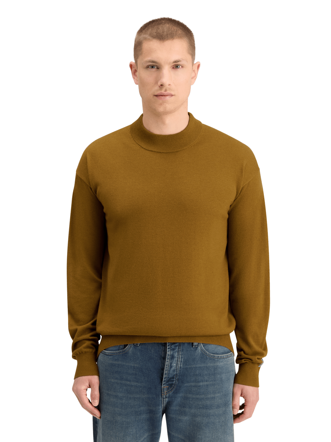 Essential Dropped Shoulder Mock Neck Sweater - Scotch & Soda South Africa