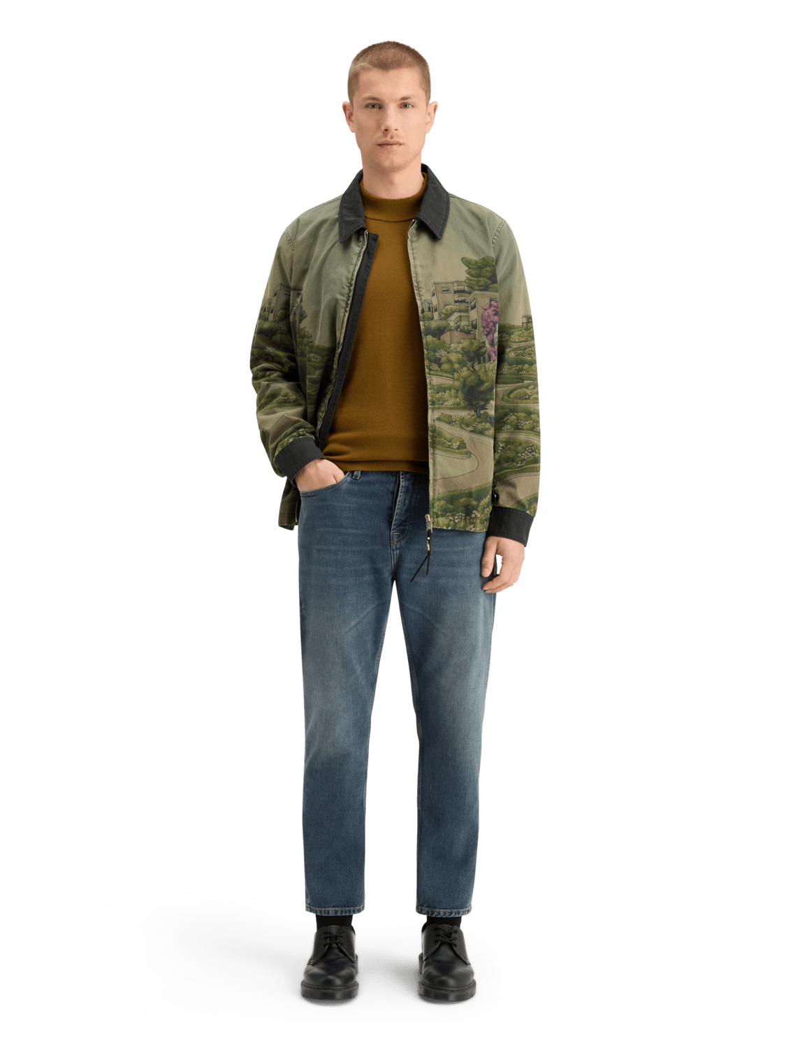 Essential Dropped Shoulder Mock Neck Sweater - Scotch & Soda South Africa