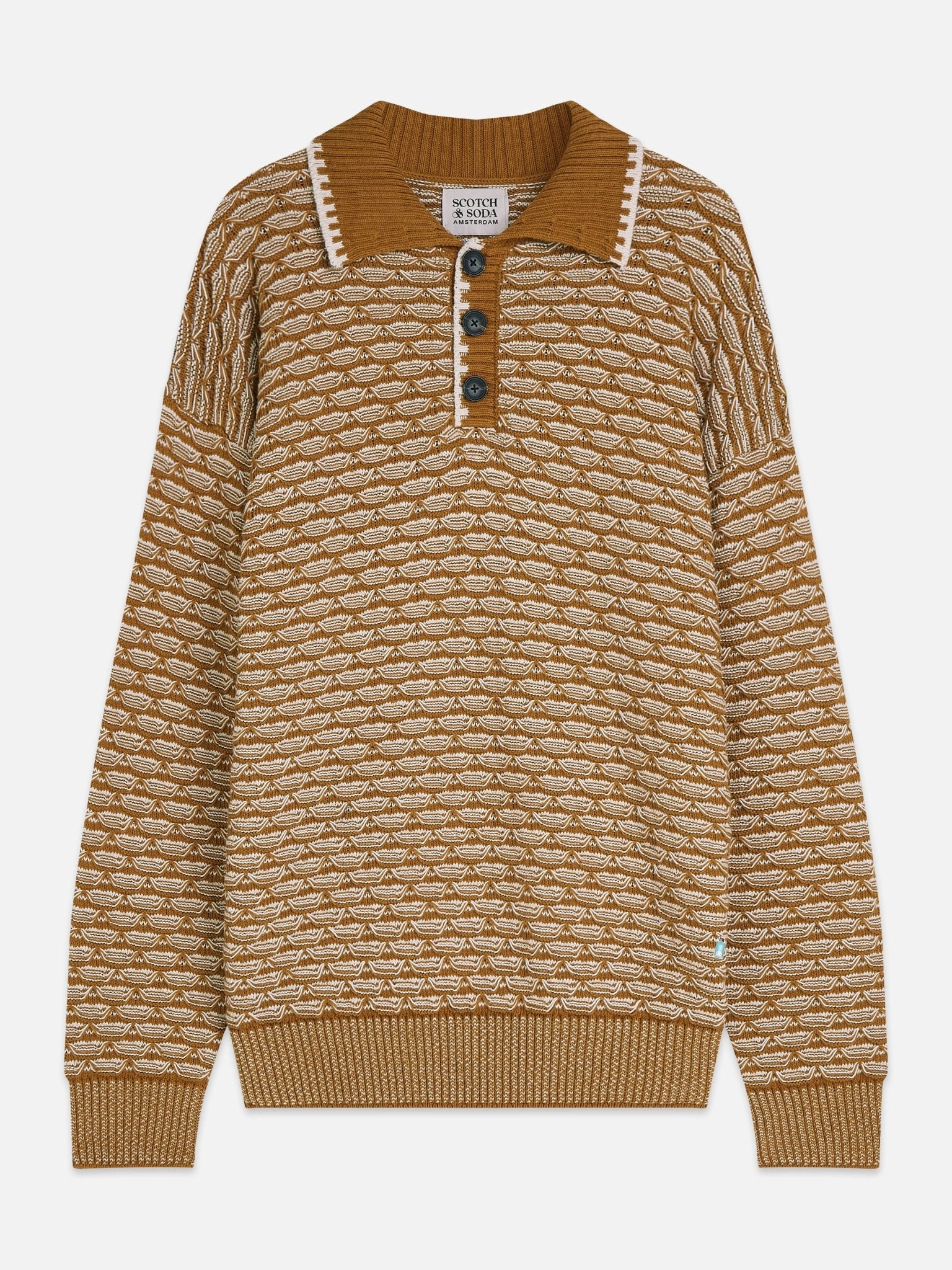 Extra Dropped Shoulder Structure Polo - Scotch & Soda South Africa