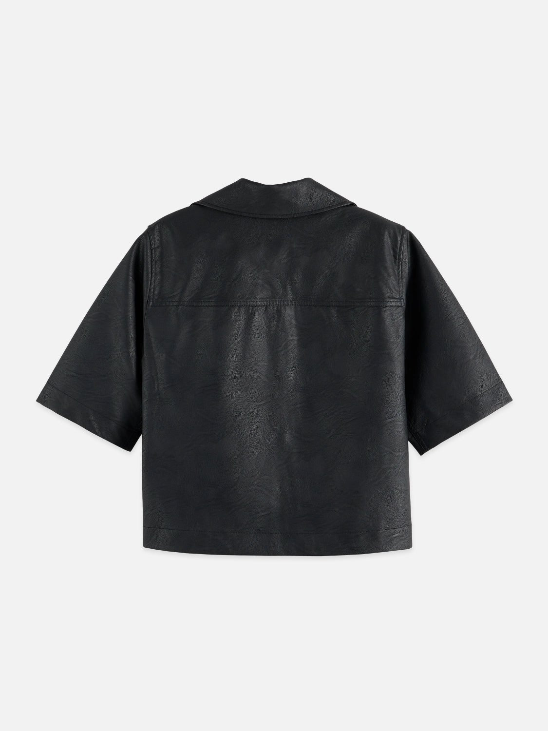 Faux Leather A-Line Sleeve Shirt - Scotch & Soda South Africa