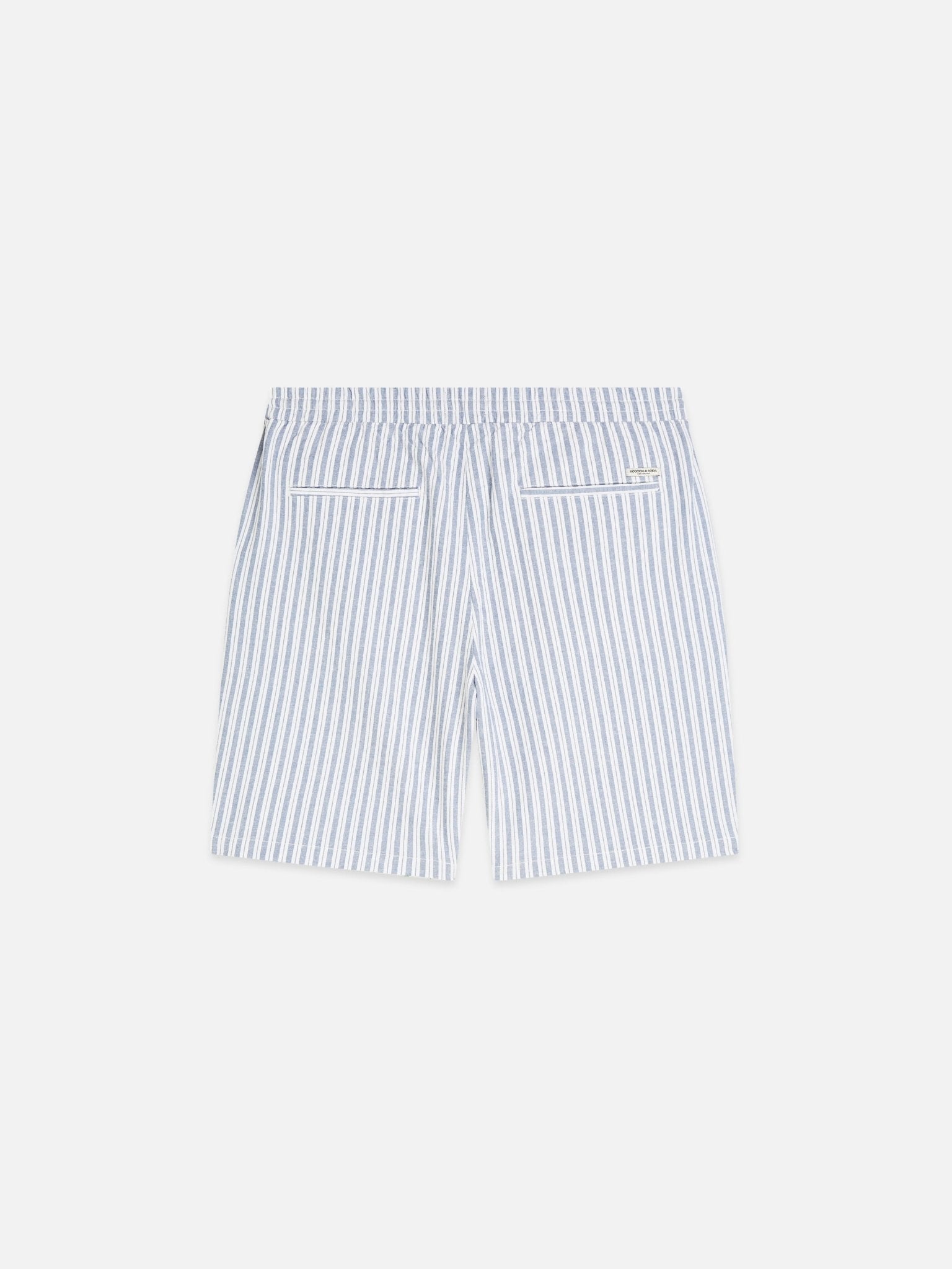 Fave Cotton/Linen Yarndyed Regular-Fit Bermuda Shorts - Scotch & Soda South Africa