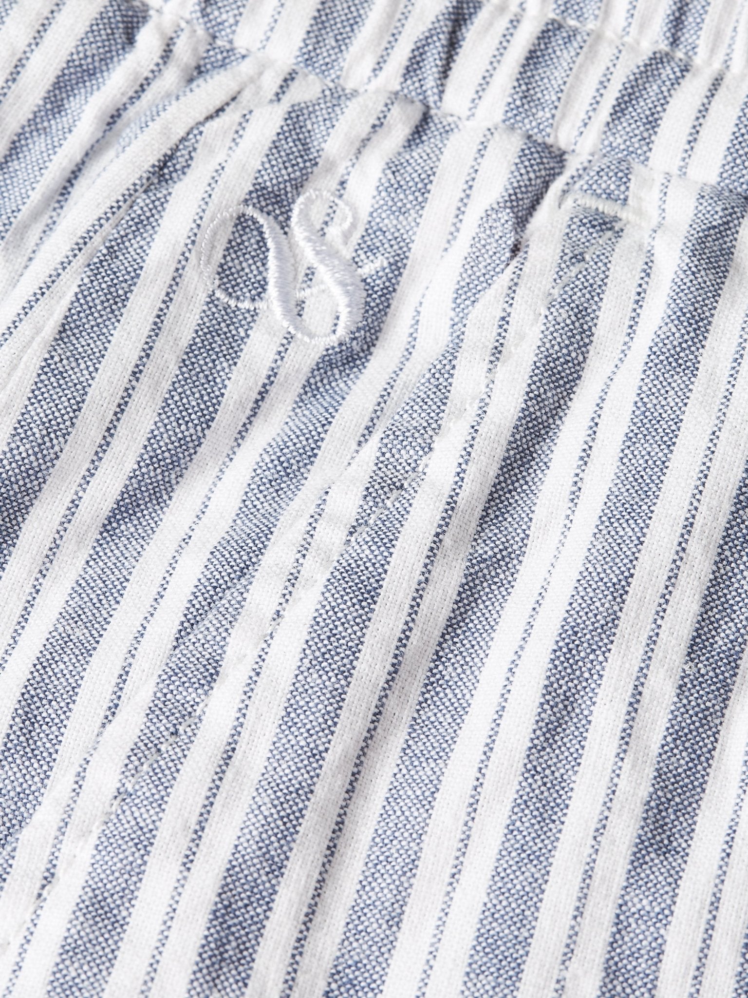 Fave Cotton/Linen Yarndyed Regular-Fit Bermuda Shorts - Scotch & Soda South Africa
