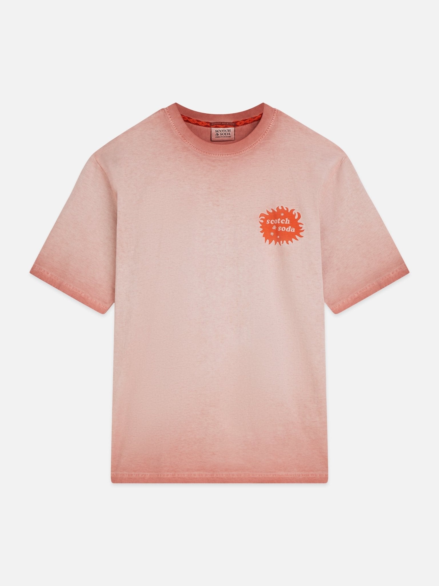 Front And Back Artwork Loose-fit Cold-dyed T-shirt - Scotch & Soda South Africa