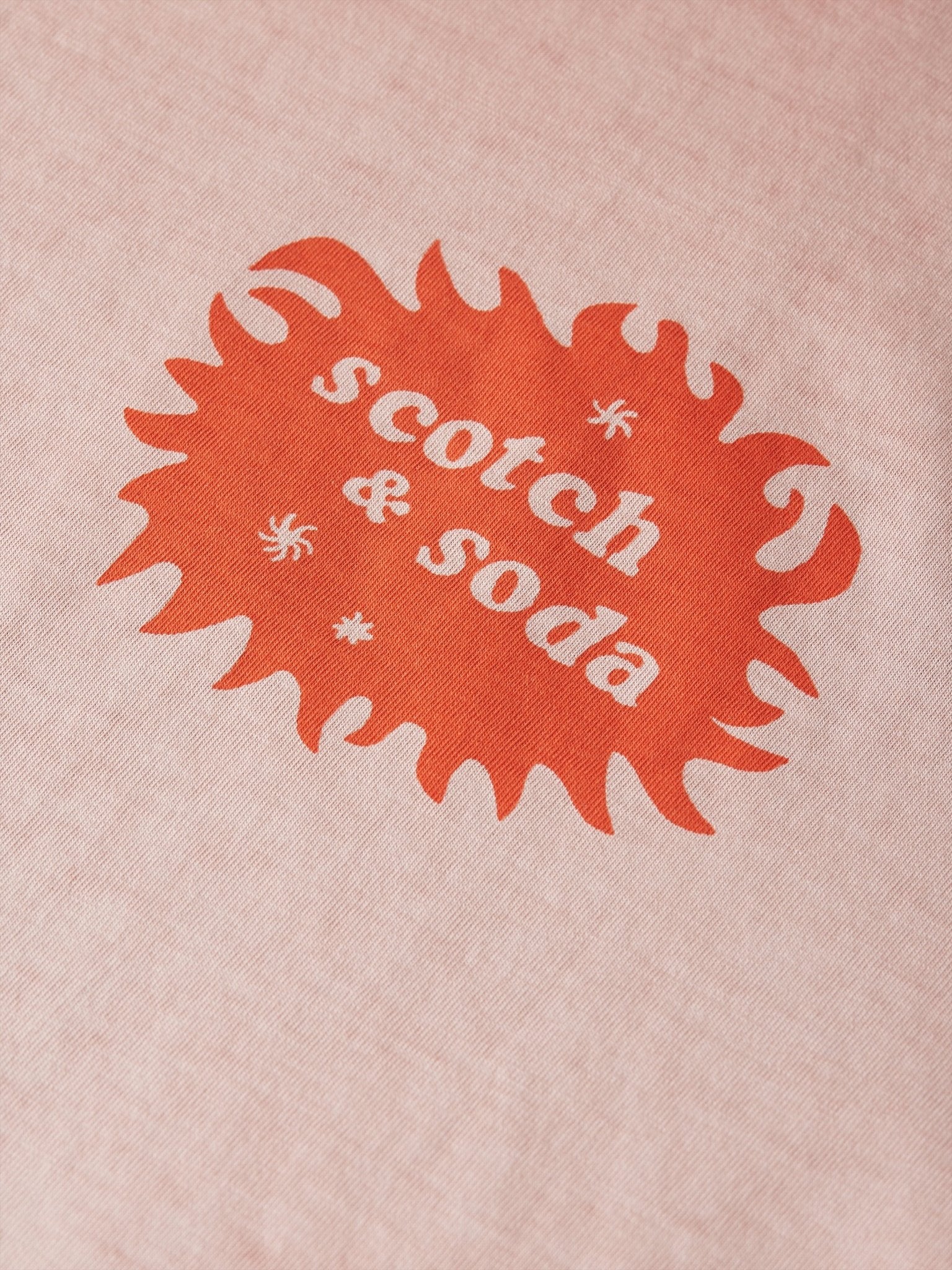 Front And Back Artwork Loose-fit Cold-dyed T-shirt - Scotch & Soda South Africa