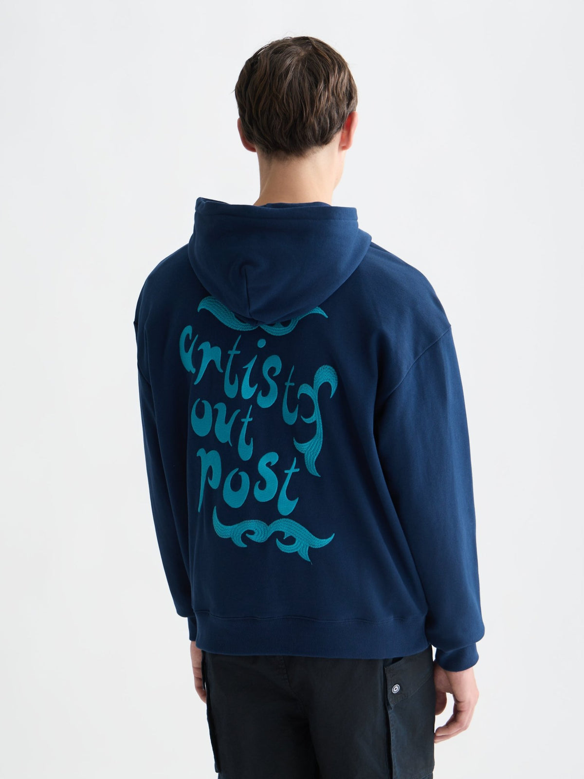 Front And Back Artwork Loose-Fit Hoodie - Scotch & Soda South Africa