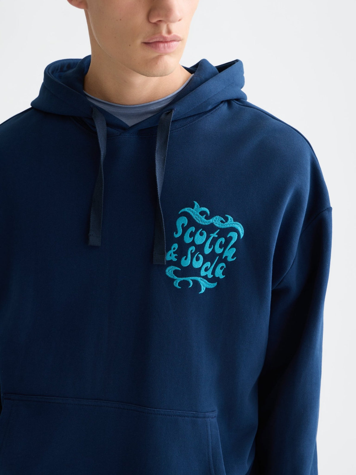 Front And Back Artwork Loose-Fit Hoodie - Scotch & Soda South Africa