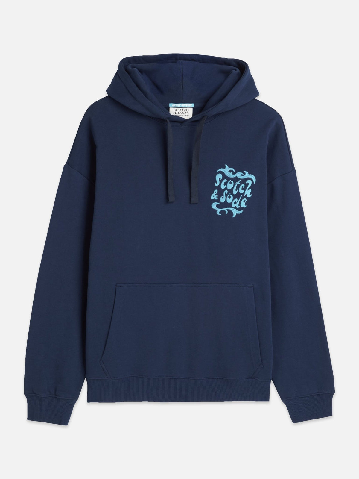 Front And Back Artwork Loose-Fit Hoodie - Scotch & Soda South Africa