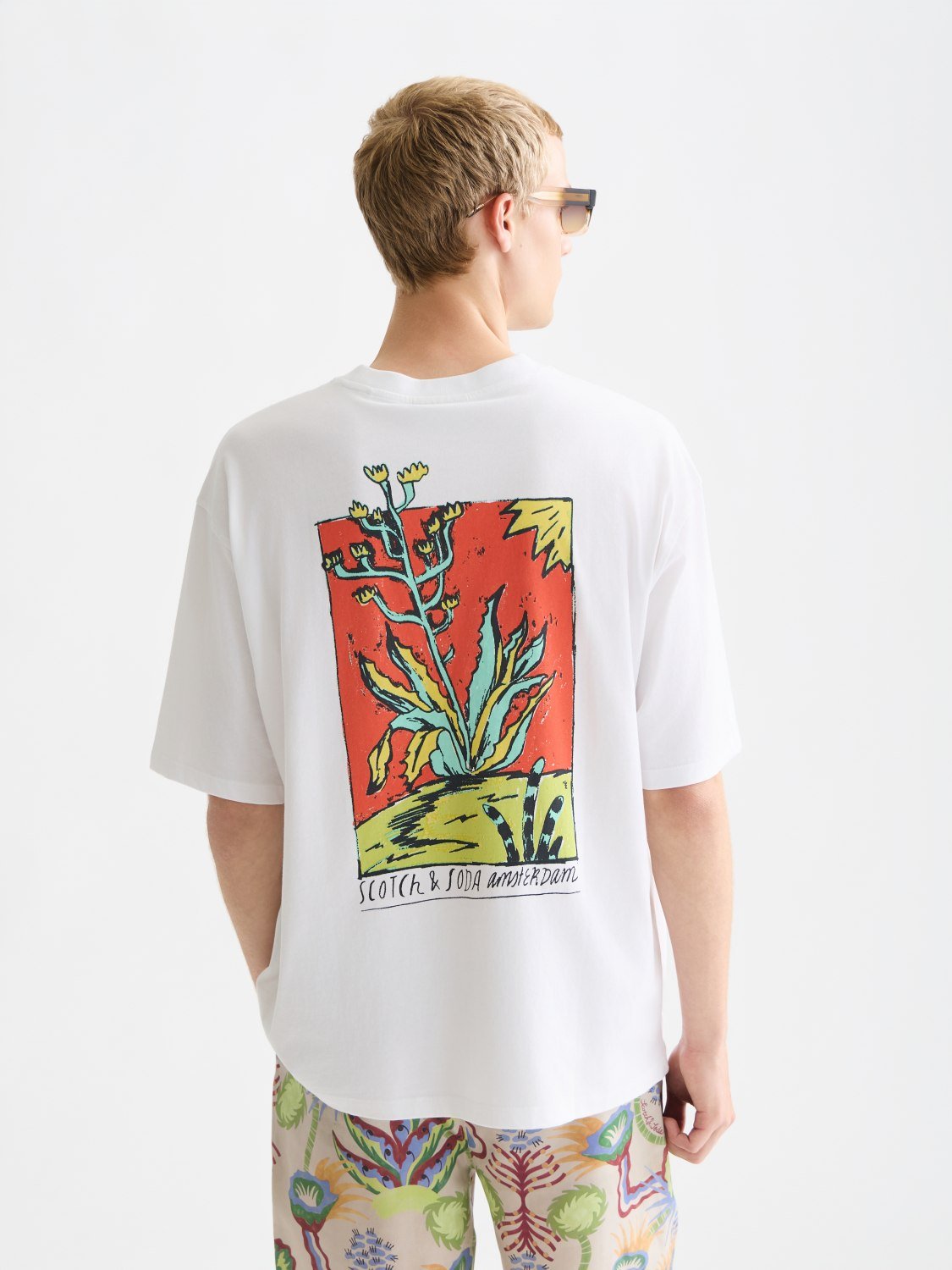 Front And Back Artwork Loosefit Tshirt - Scotch & Soda South Africa