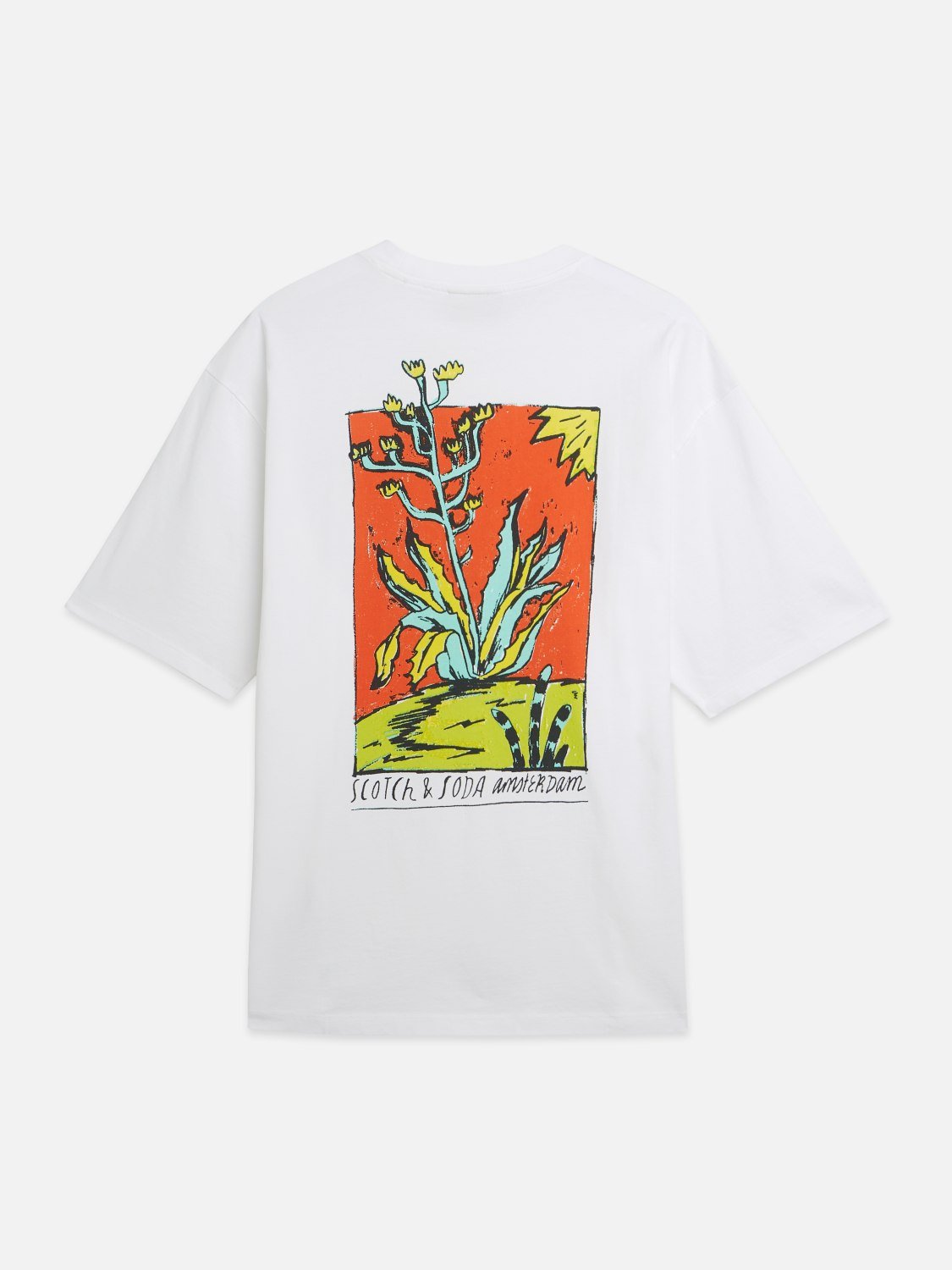 Front And Back Artwork Loosefit Tshirt - Scotch & Soda South Africa